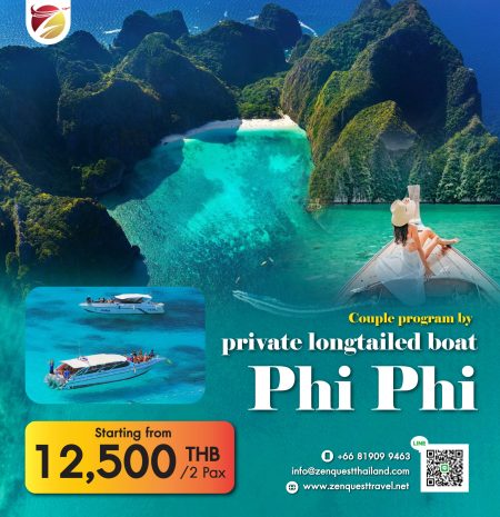 Couple program by private longtail boat Phi Phi Island